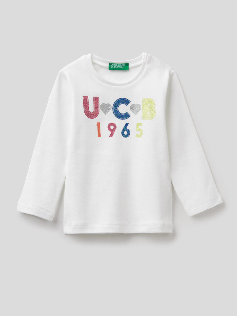 T-shirt manica lunga in cotone biologico image number 1