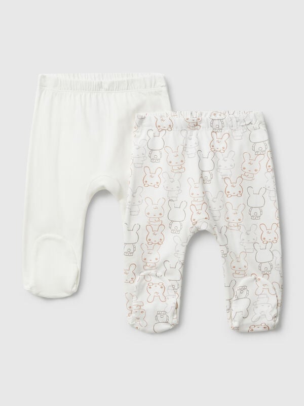 Due pantaloni in cotone Baby