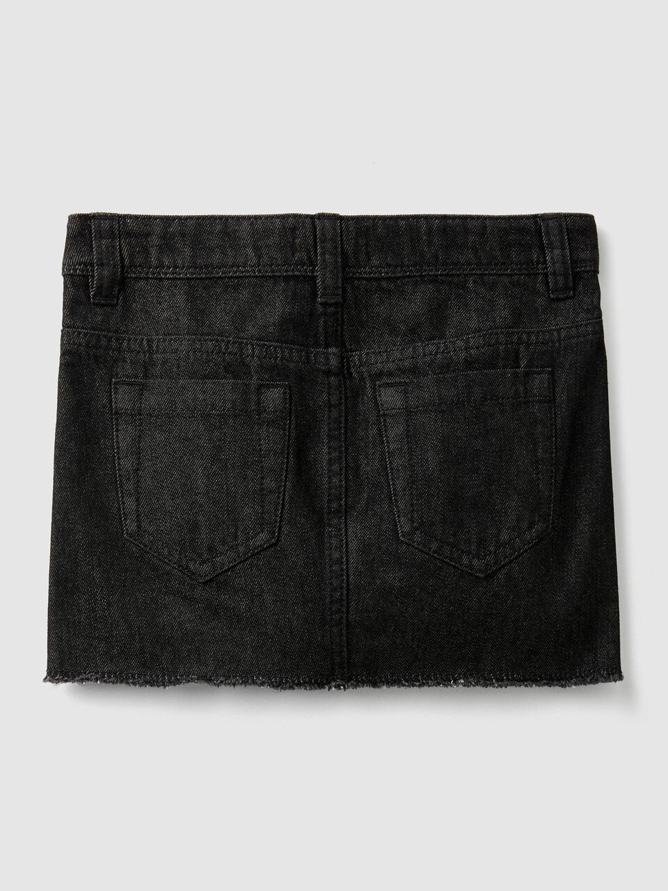 Gonna in denim con bande image number 2