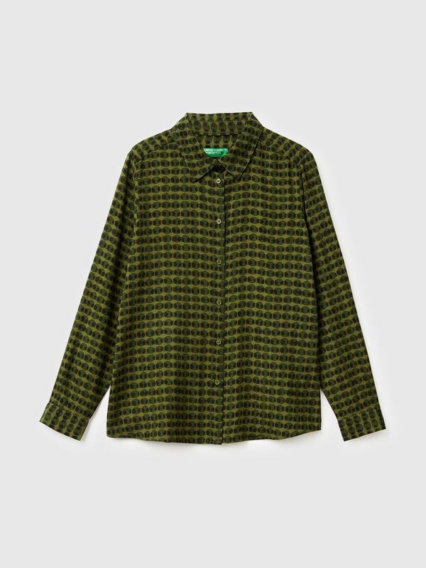 Camicia fantasia in viscosa Donna