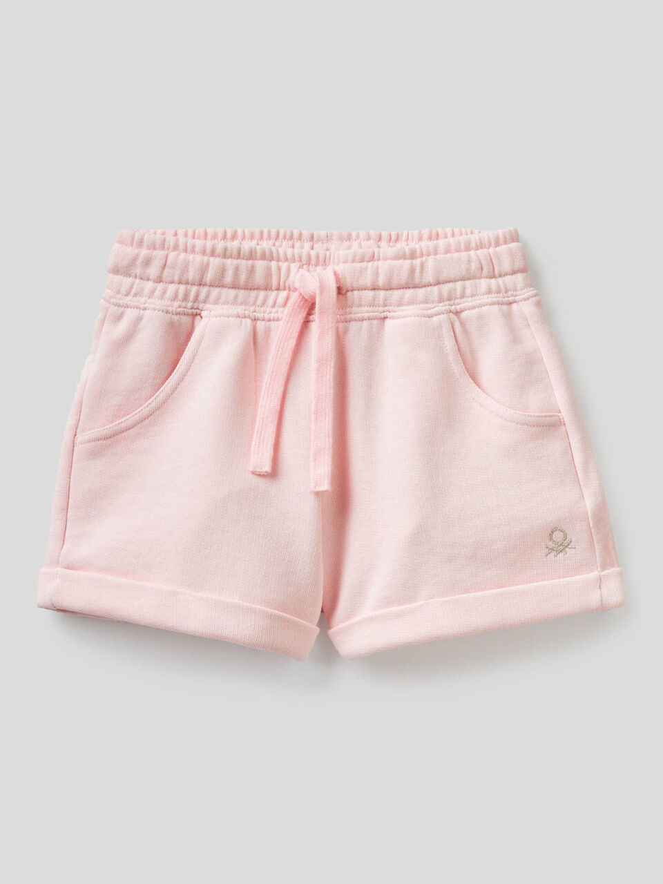 Shorts in felpa di puro cotone image number 1