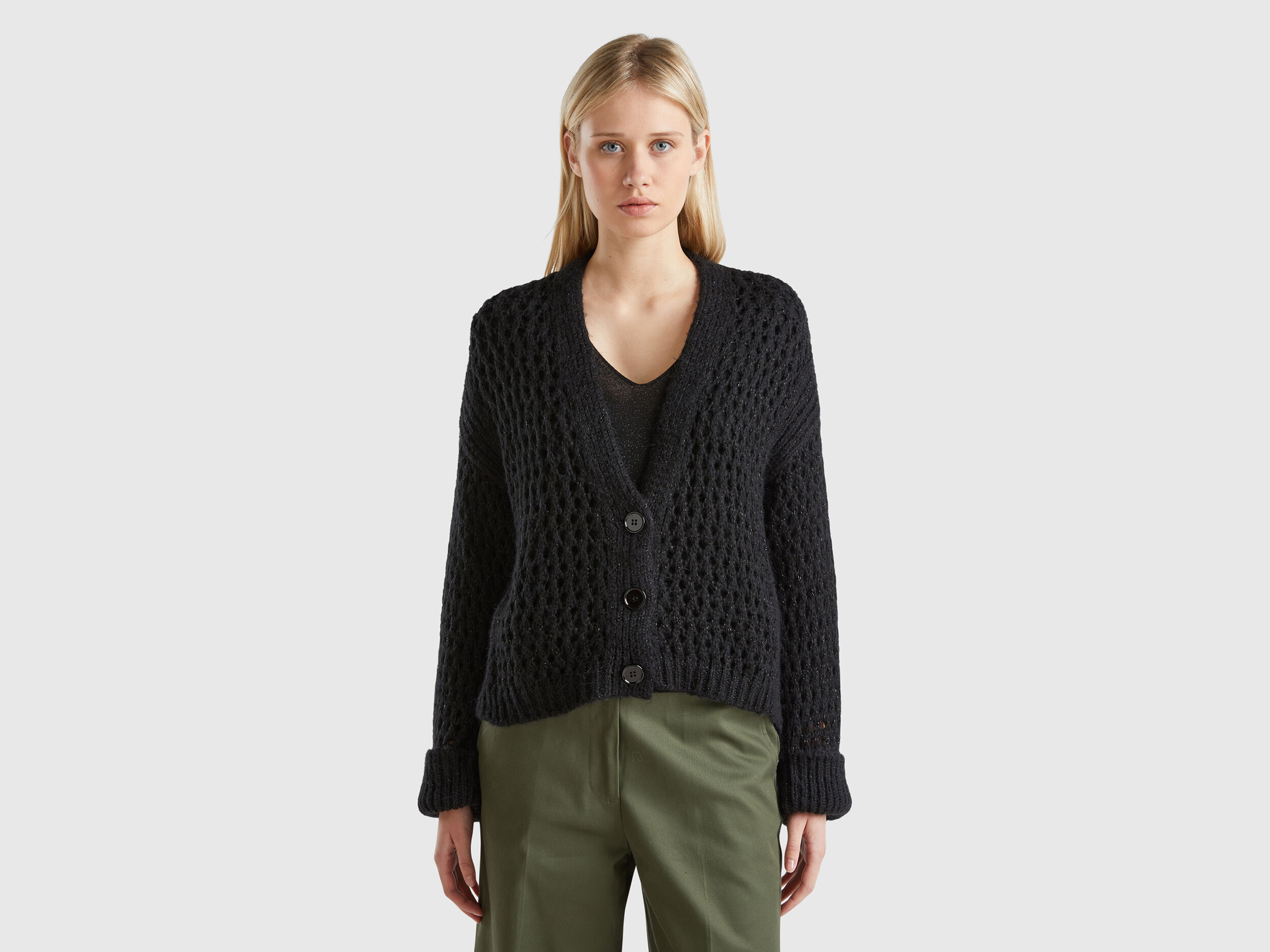 Cardigan Donna Lungo Corto In Lana in Cotote o Cashmere