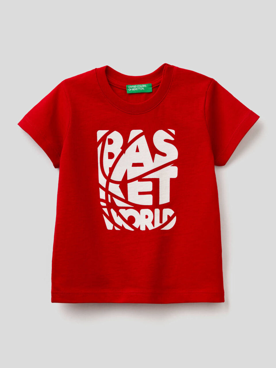 T-shirt stampata in cotone biologico image number 1
