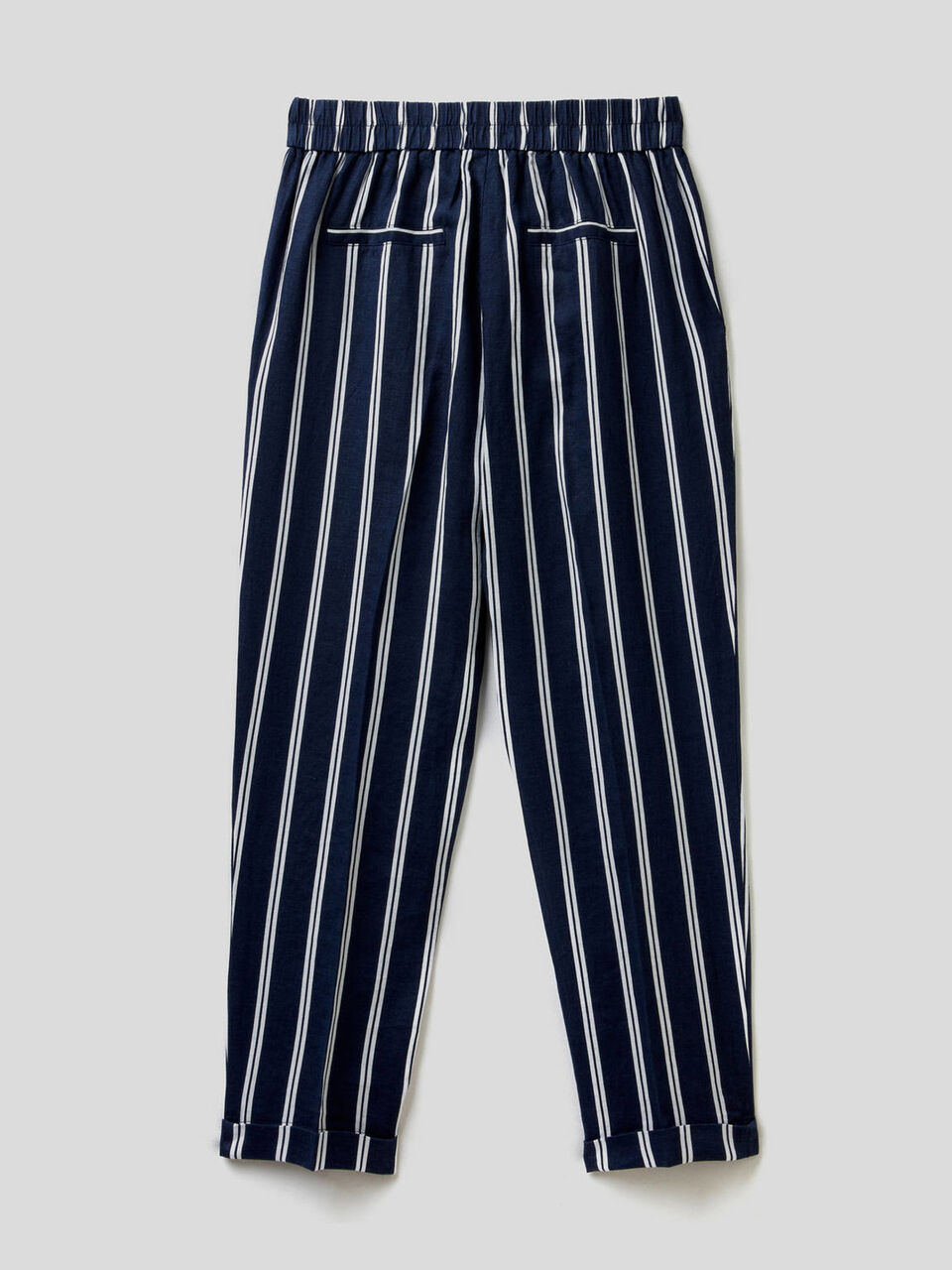 Pantaloni 100% lino stampa fantasia image number 2
