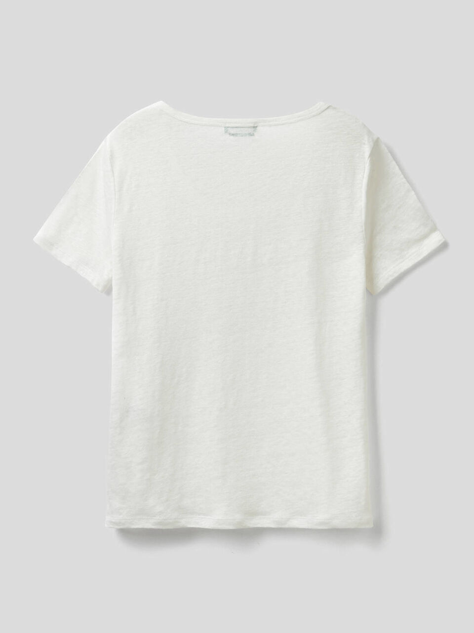 T-shirt girocollo in puro lino image number 2