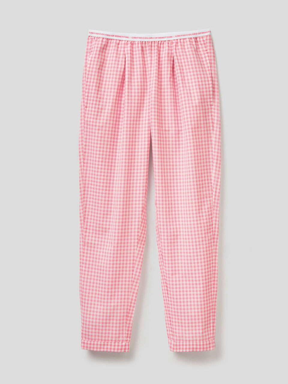 Pantaloni lunghi fantasia vichy image number 1