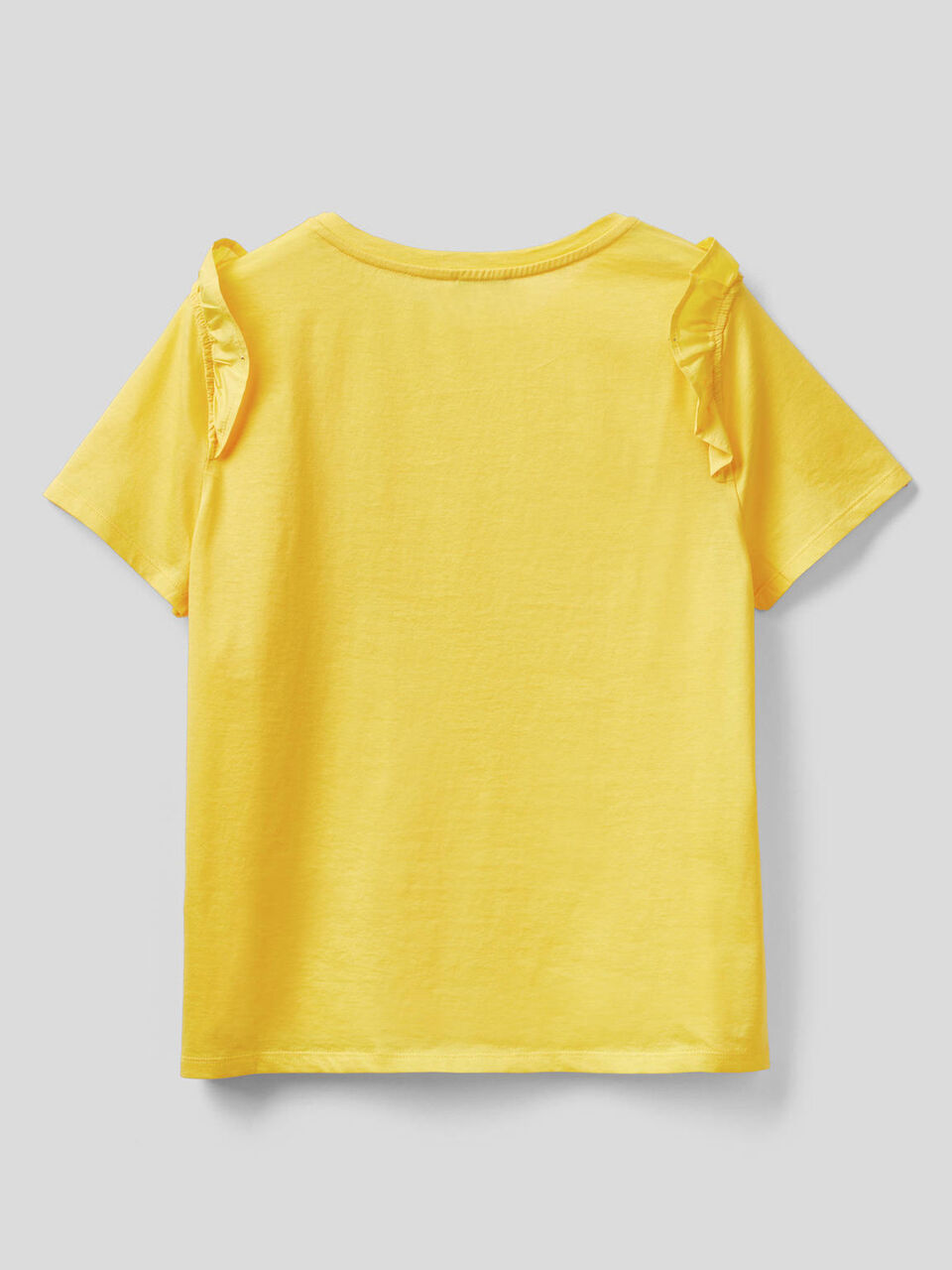 T-shirt 100% cotone con rouches image number null