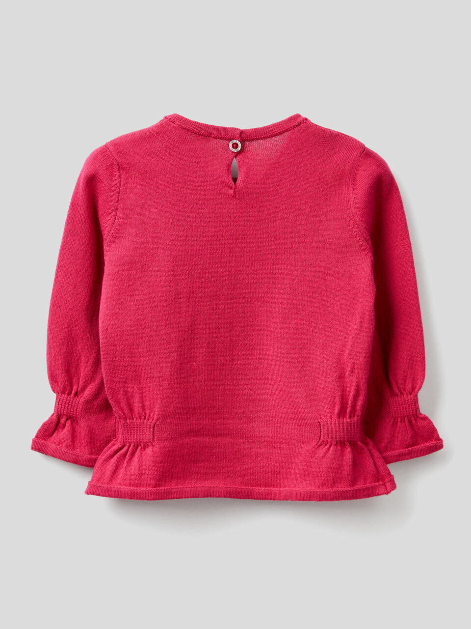Maglia con arricciature e intarsio lurex image number 2