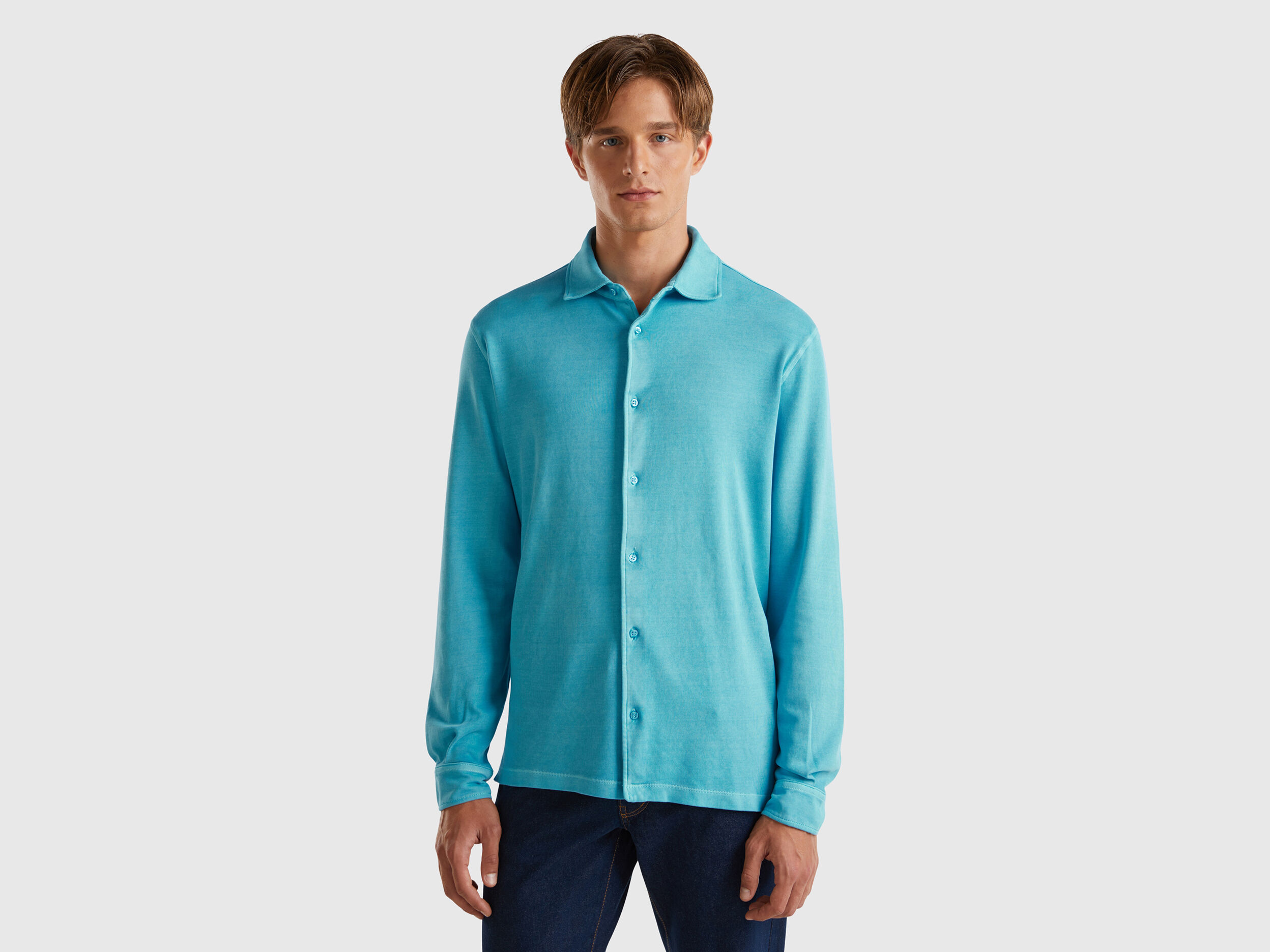 Camicia uomo benetton clearance