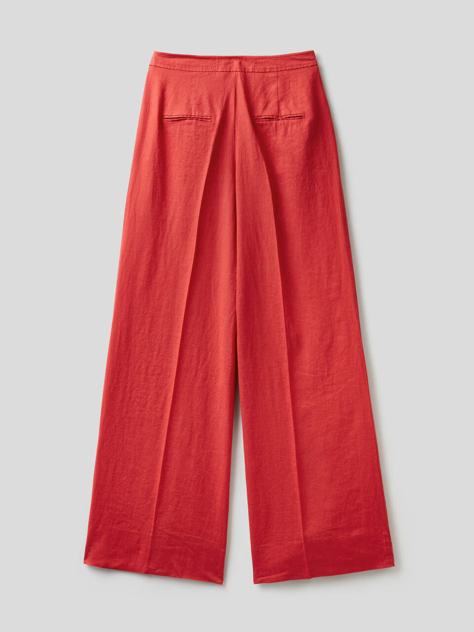 Pantaloni palazzo in 100% lino image number null