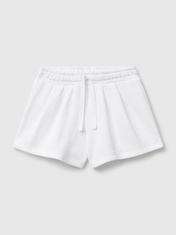 Shorts in felpa di cotone Bambina