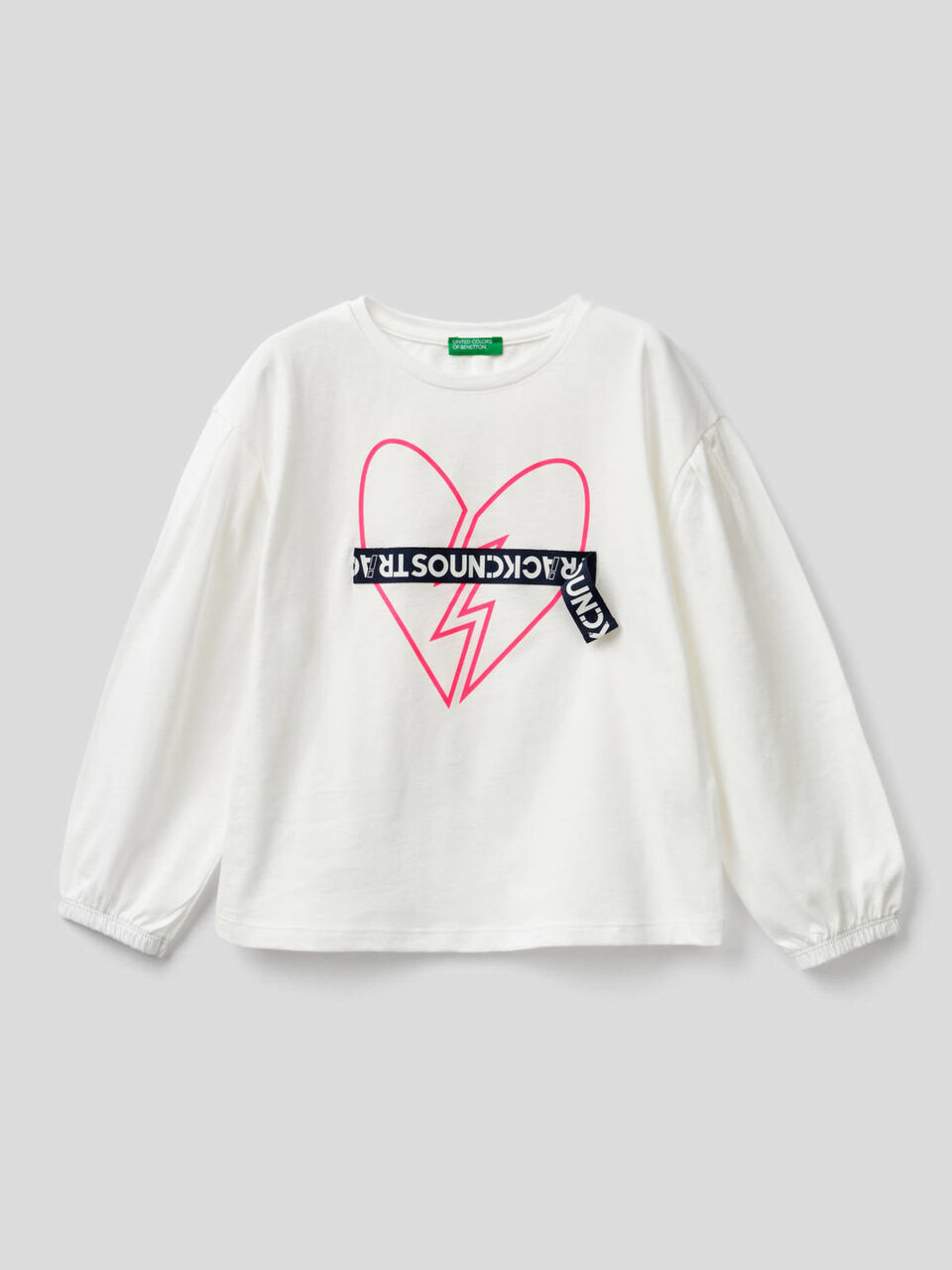 T-shirt con manica lunga a palloncino image number 1