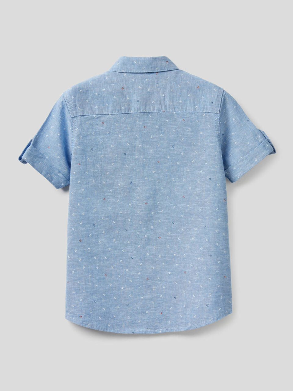 Camicia sportiva in cotone misto lino image number 2