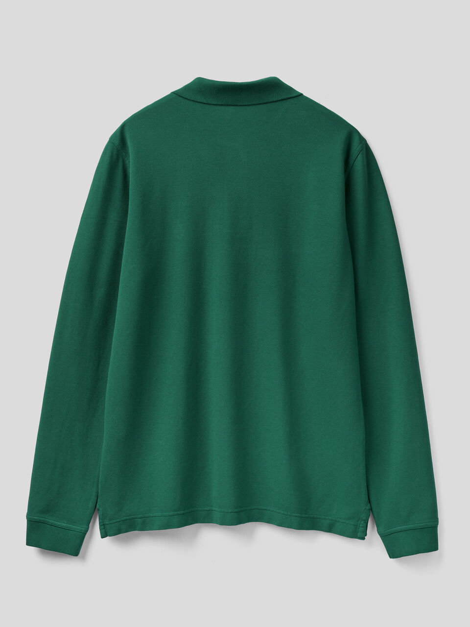 Polo a manica lunga 100% cotone image number 2