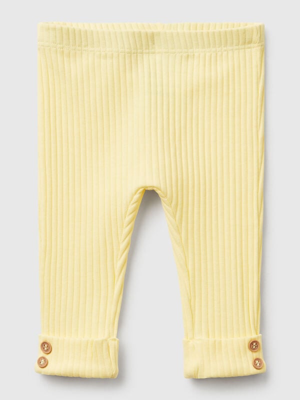 Leggings in cotone stretch Baby