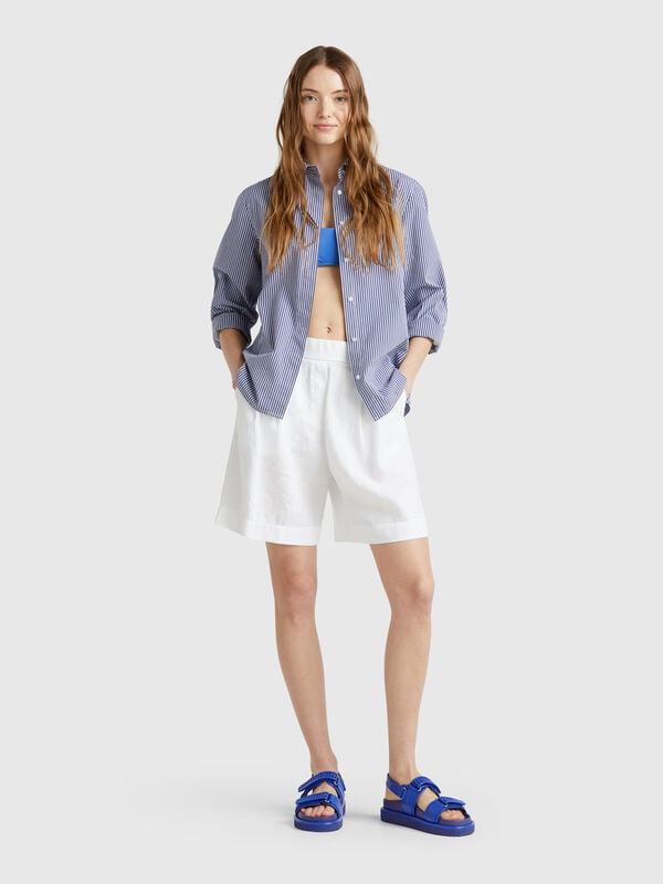Bermuda 100% lino Donna