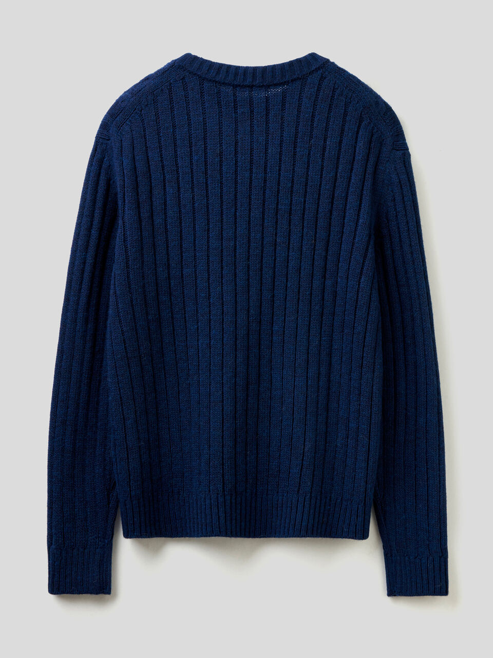 Maglione lavorato con trecce e coste image number 2