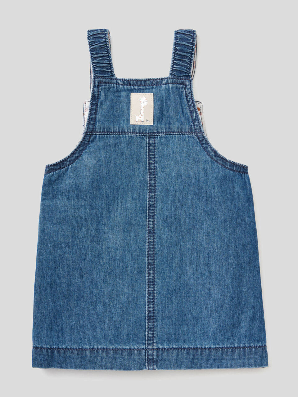 Gonna salopette 100% cotone image number 2