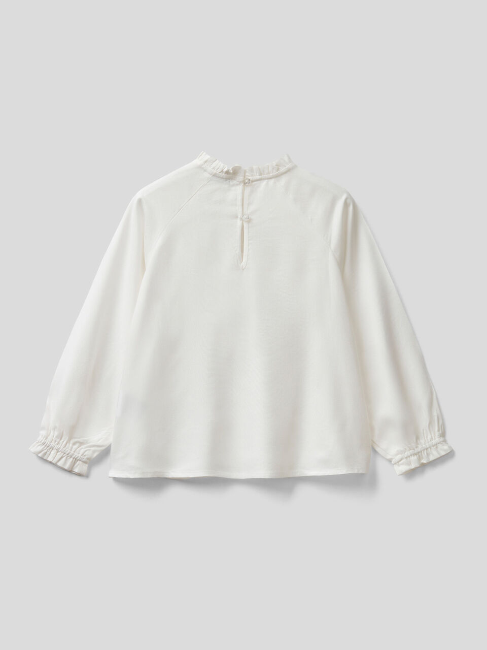 Blusa fluida con rouches image number 2