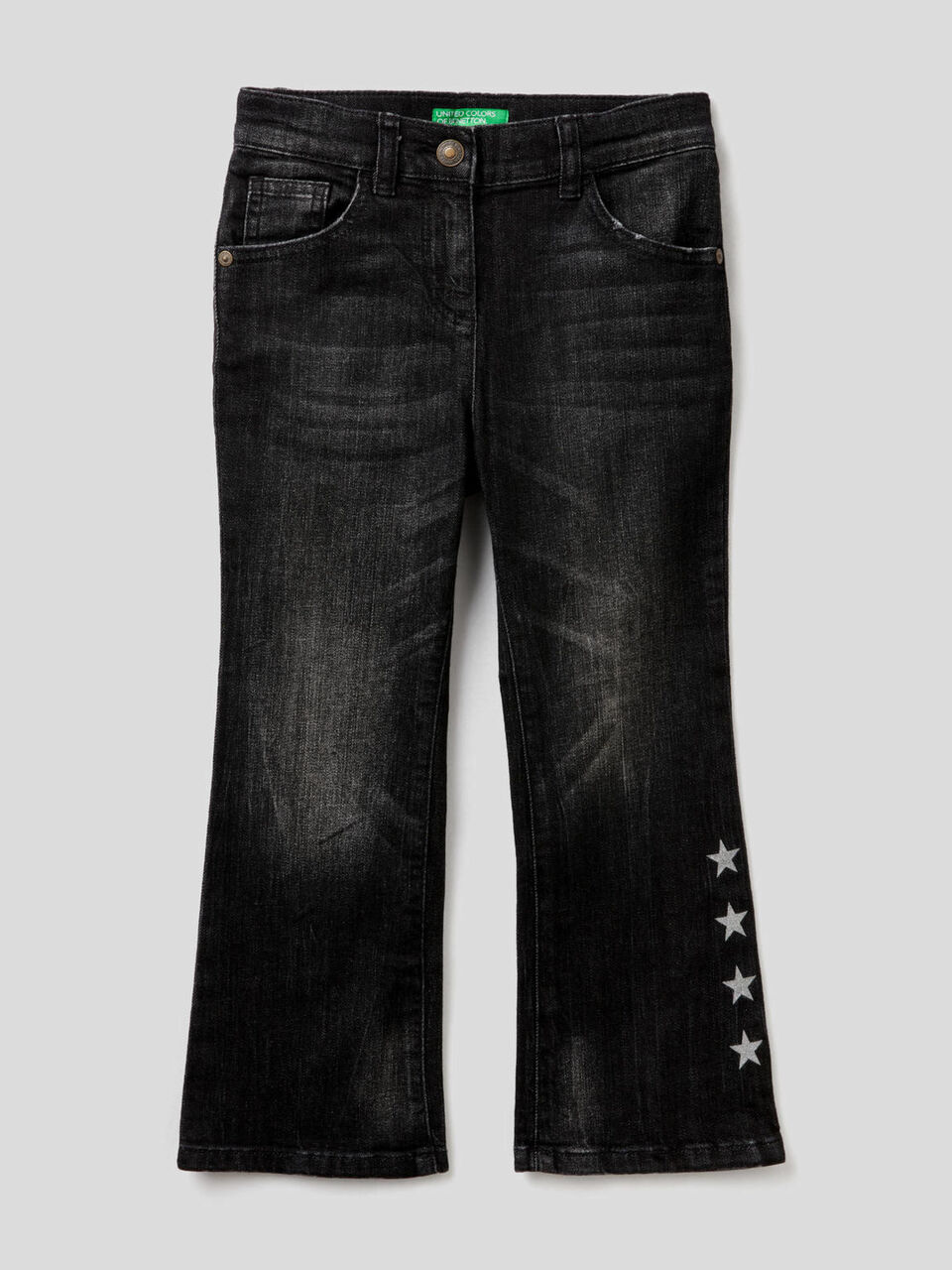 Jeans svasati in cotone stretch image number 1