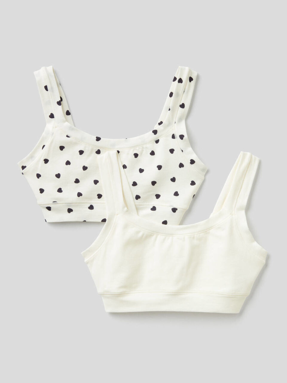Due brassiere in cotone bio super stretch image number 1