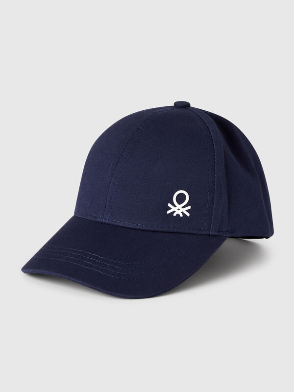 Cappellino in cotone con logo Bambino