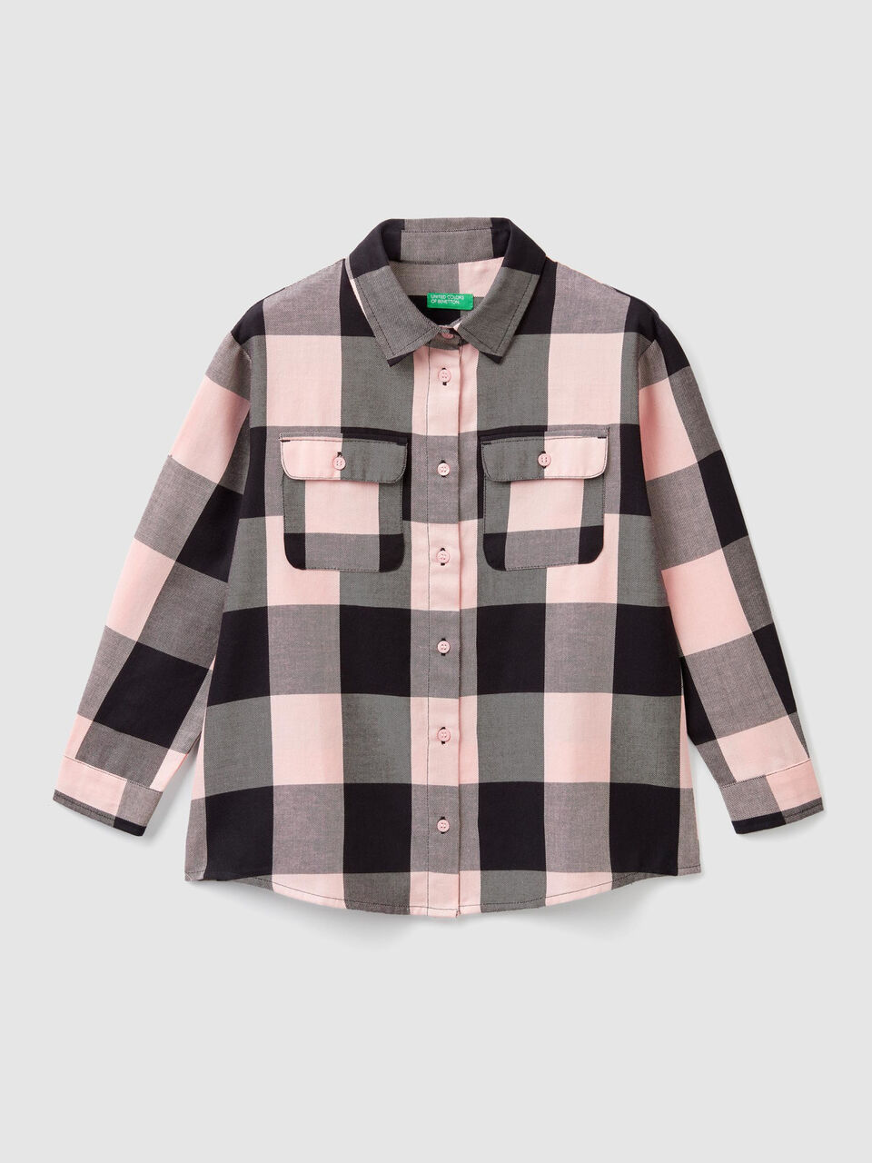 Camicia a quadri in flanella image number 1