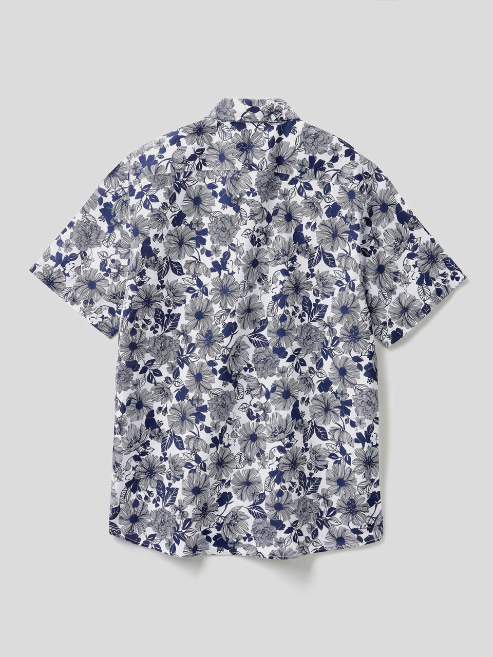 Camicia manica corta con stampa botanica image number 2