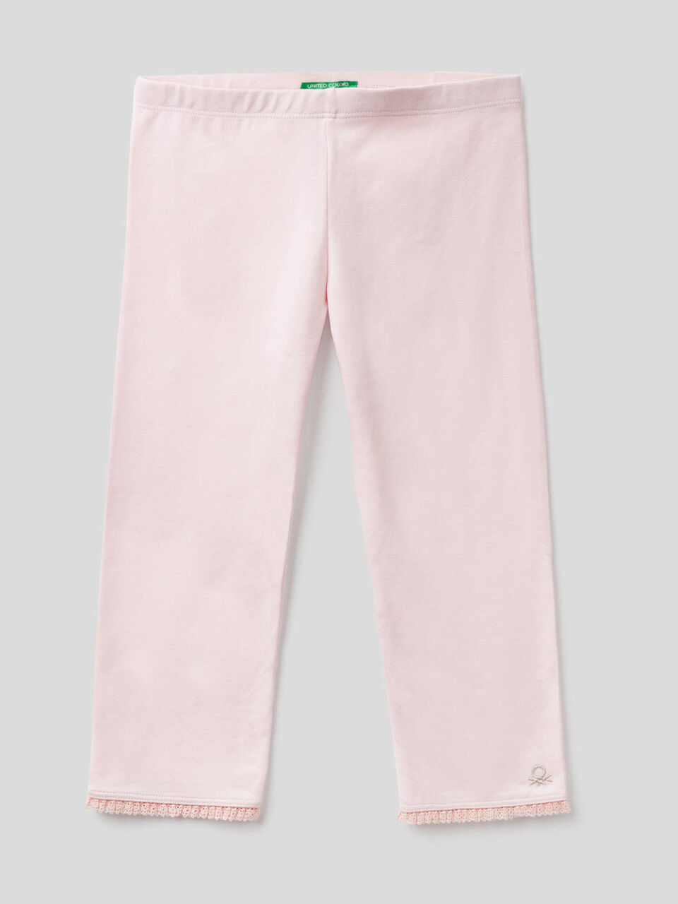 Leggings a 3/4 in cotone elasticizzato image number 1