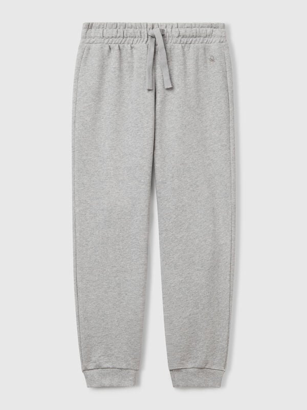 Pantaloni in felpa con logo Bambina
