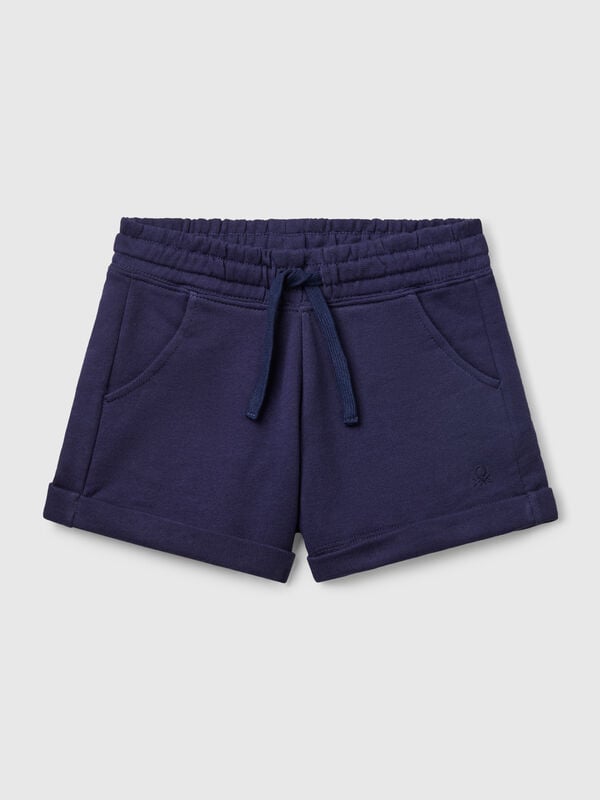 Shorts in felpa 100% cotone Bambina