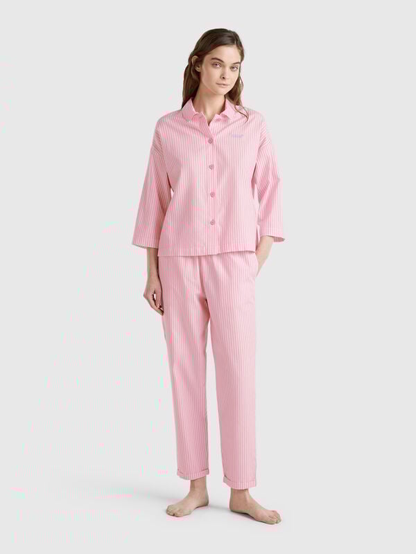Pantaloni a righe verticali Donna
