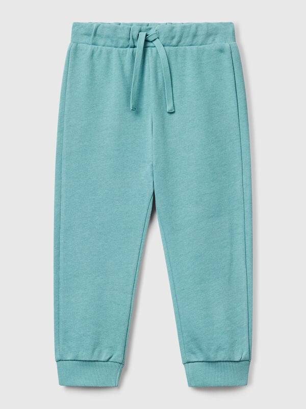 Pantaloni in cotone con logo Bambino
