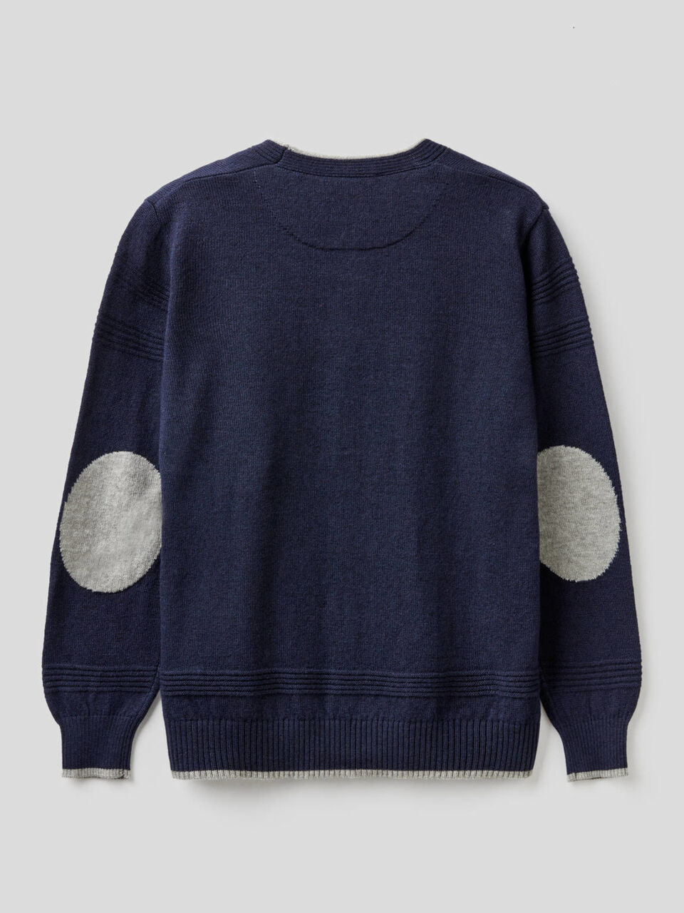 Cardigan lavorato con toppe image number 2