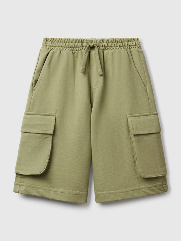 Shorts cargo in felpa leggera Bambino