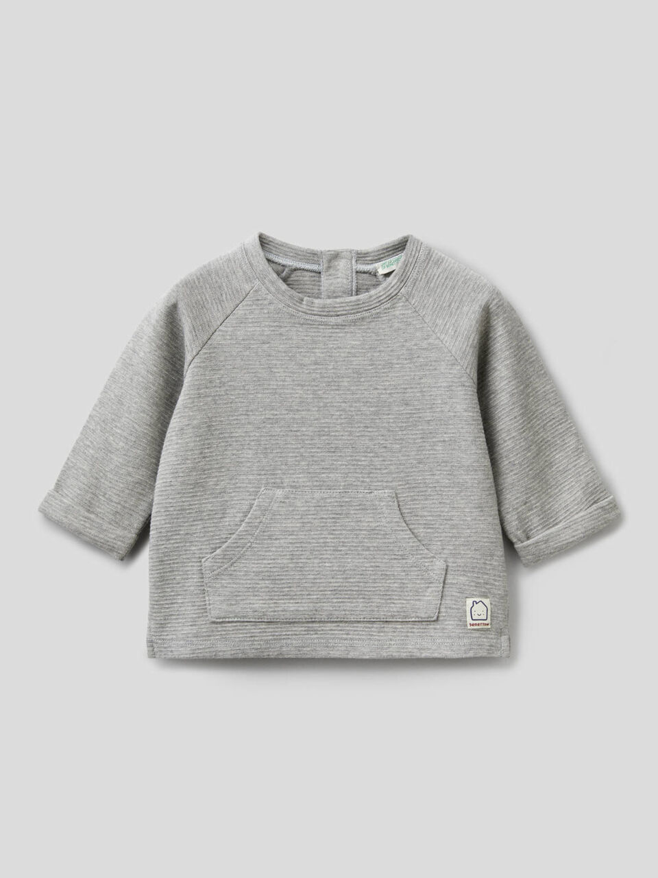 Felpa in cotone biologico stretch image number 1