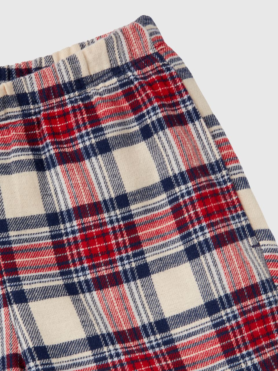 Pigiama tartan in flanella Multi-color Bambino