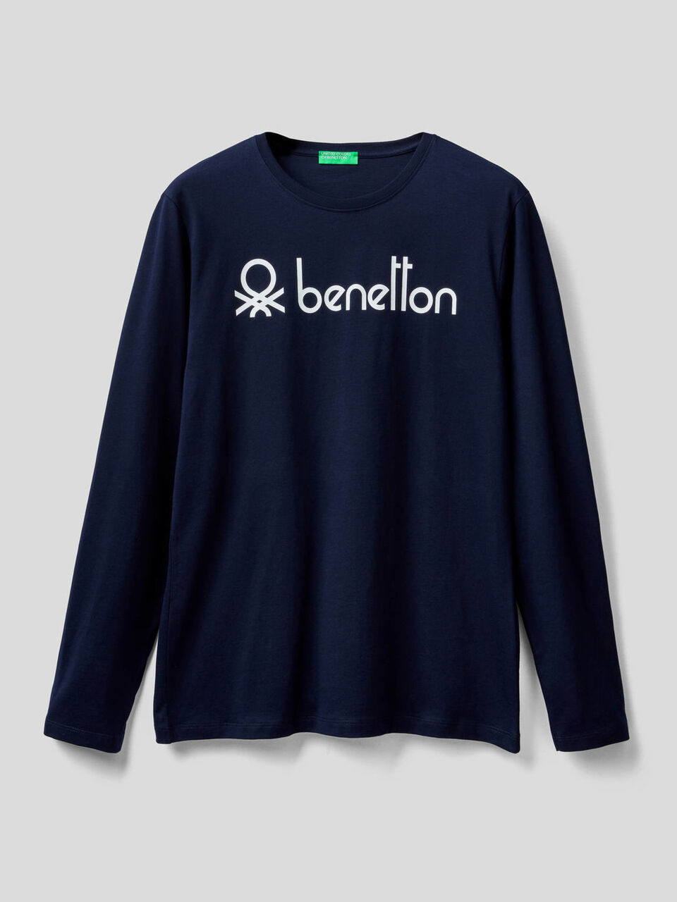 T-shirt manica lunga con stampa logo image number 1