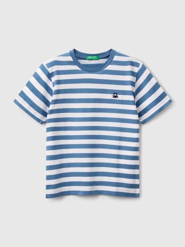 Maglietta a righe 100% cotone Bambino