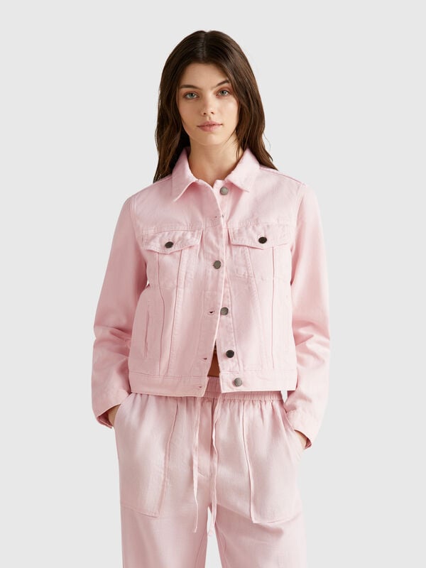 Giubbino rider di jeans Donna