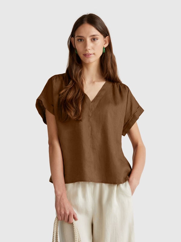 Blusa in puro lino Donna