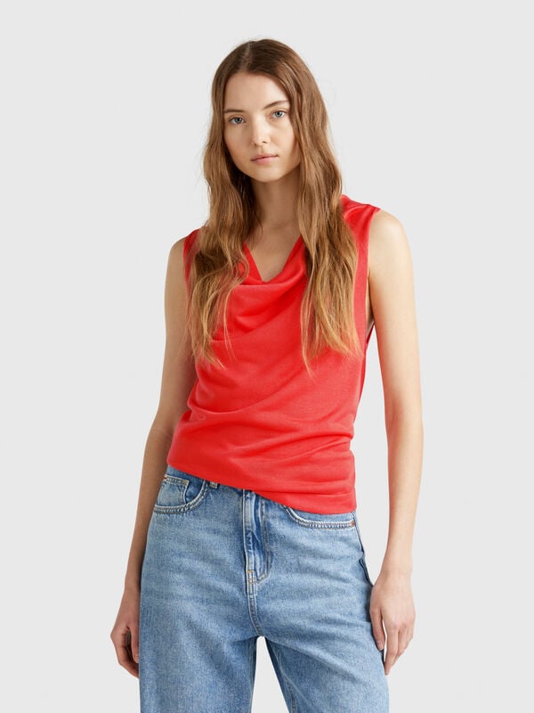 Canotta in maglia Donna