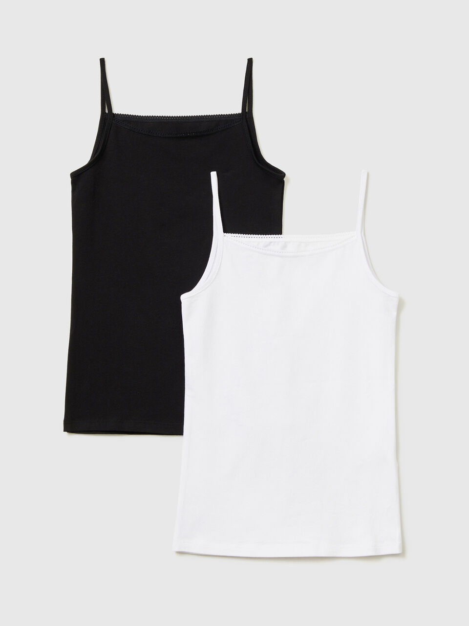 Due canotte intime in cotone stretch image number 1