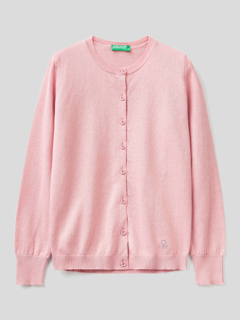 Cardigan tricot 100% cotone image number 1