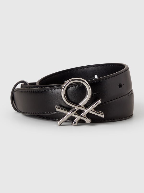 Cintura logo nera Donna