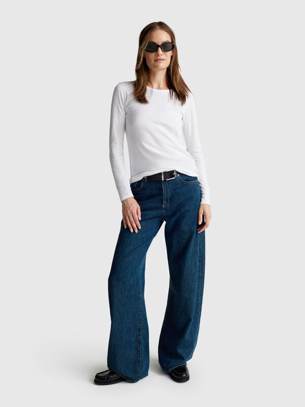 T-shirt manica lunga 100% cotone Donna
