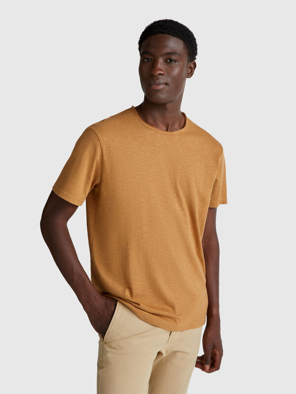 T-shirt in cotone fiammato Uomo