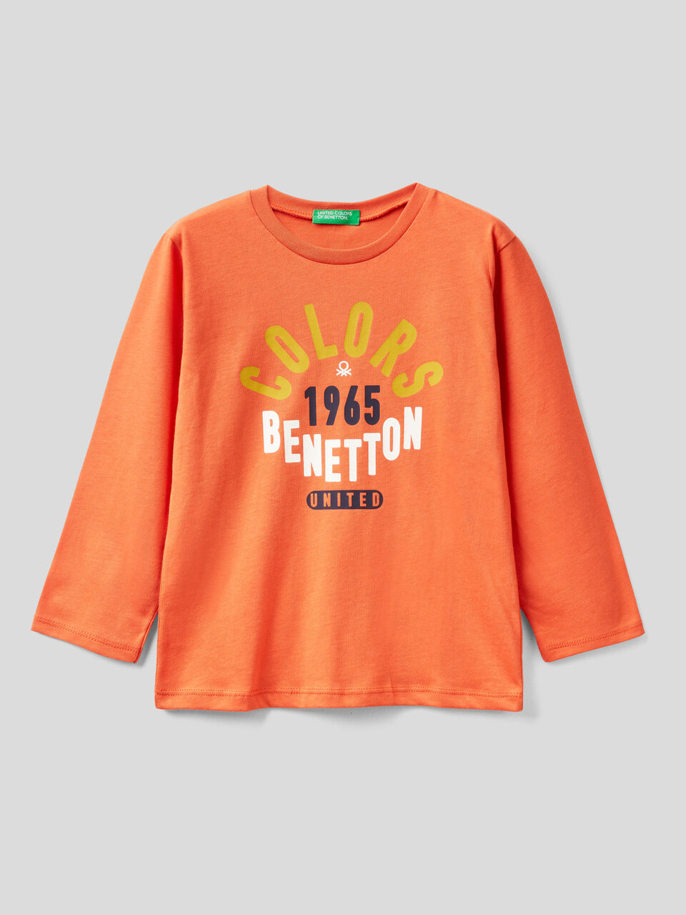 T-shirt manica lunga in cotone bio image number 1