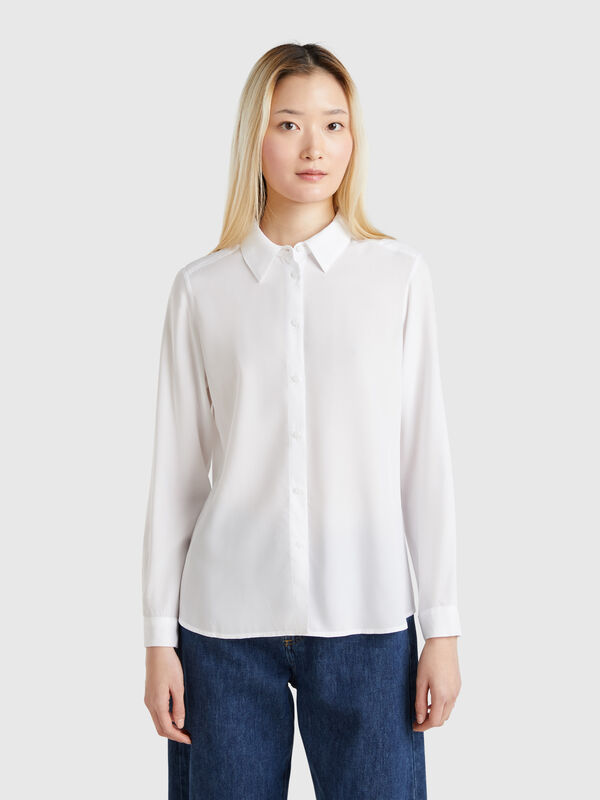 Camicia regular fit in viscosa Donna