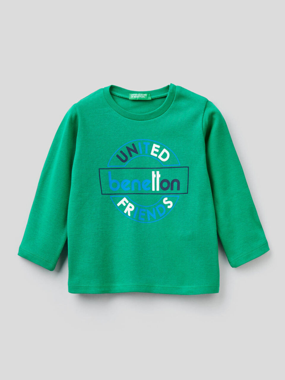 T-shirt manica lunga in cotone biologico image number 1